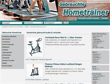 Tablet Screenshot of heimtrainer-gebraucht.com